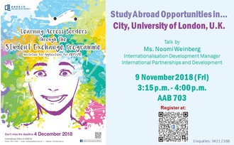 Study Abroad Opportunities in City, University of London, U.K.