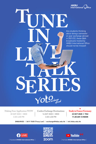 Tune in Live Talk Series - Study in France/Germany
